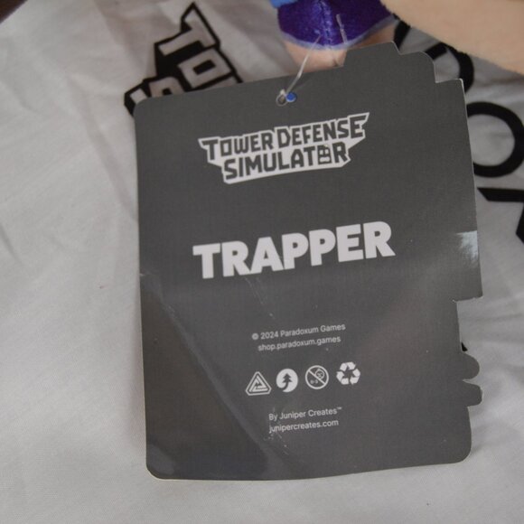 Juniper Creates Paradoxum Games Tower Defense Trapper Plush NWT MISSING TRAP - Picture 4 of 15